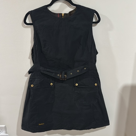 Barbour Cray Belted Cotton Minidress Size 12 - Picture 8 of 10
